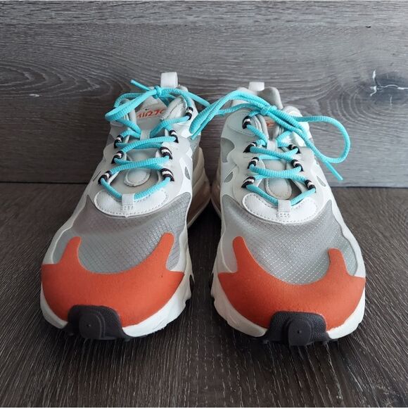 Nike Air Max 270 React Light Beige Chalk AT6174-200 Size 10 - Picture 2 of 11